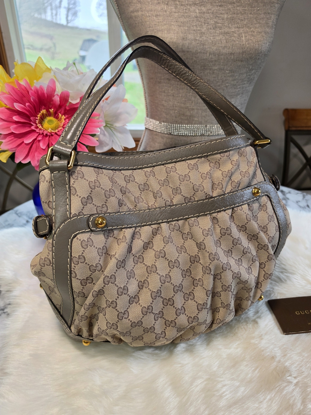 Gucci Jockey Hobo Large EUC - Picture 8 of 12